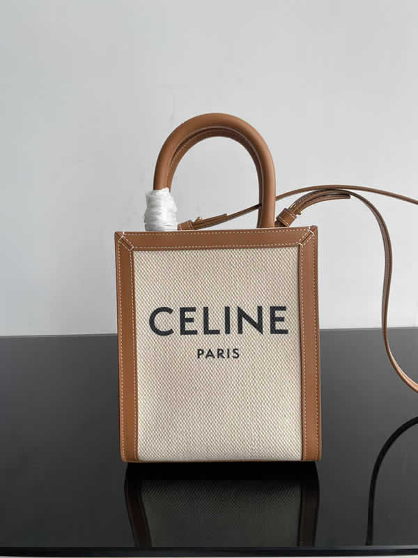 Replica Celine New Cabas Triomphe Brown Shoulder Crossbody Bag